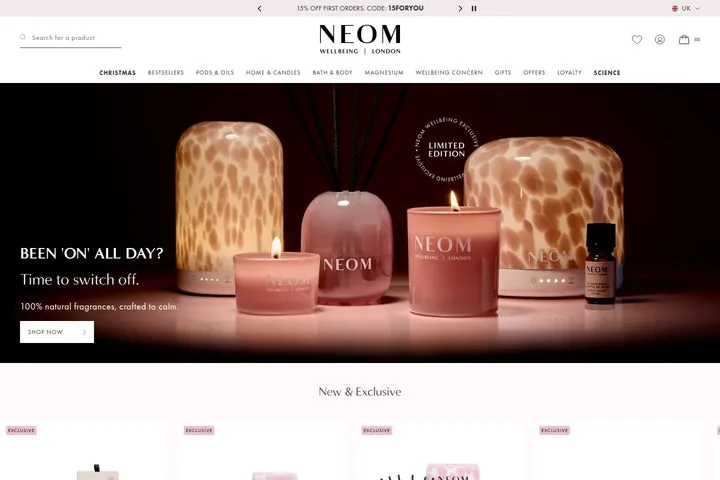 Товари для релаксу — NEOM